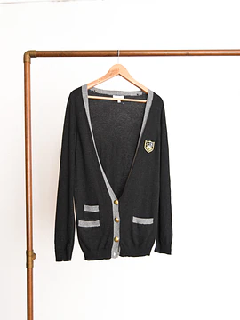 Cardigan grafito royal