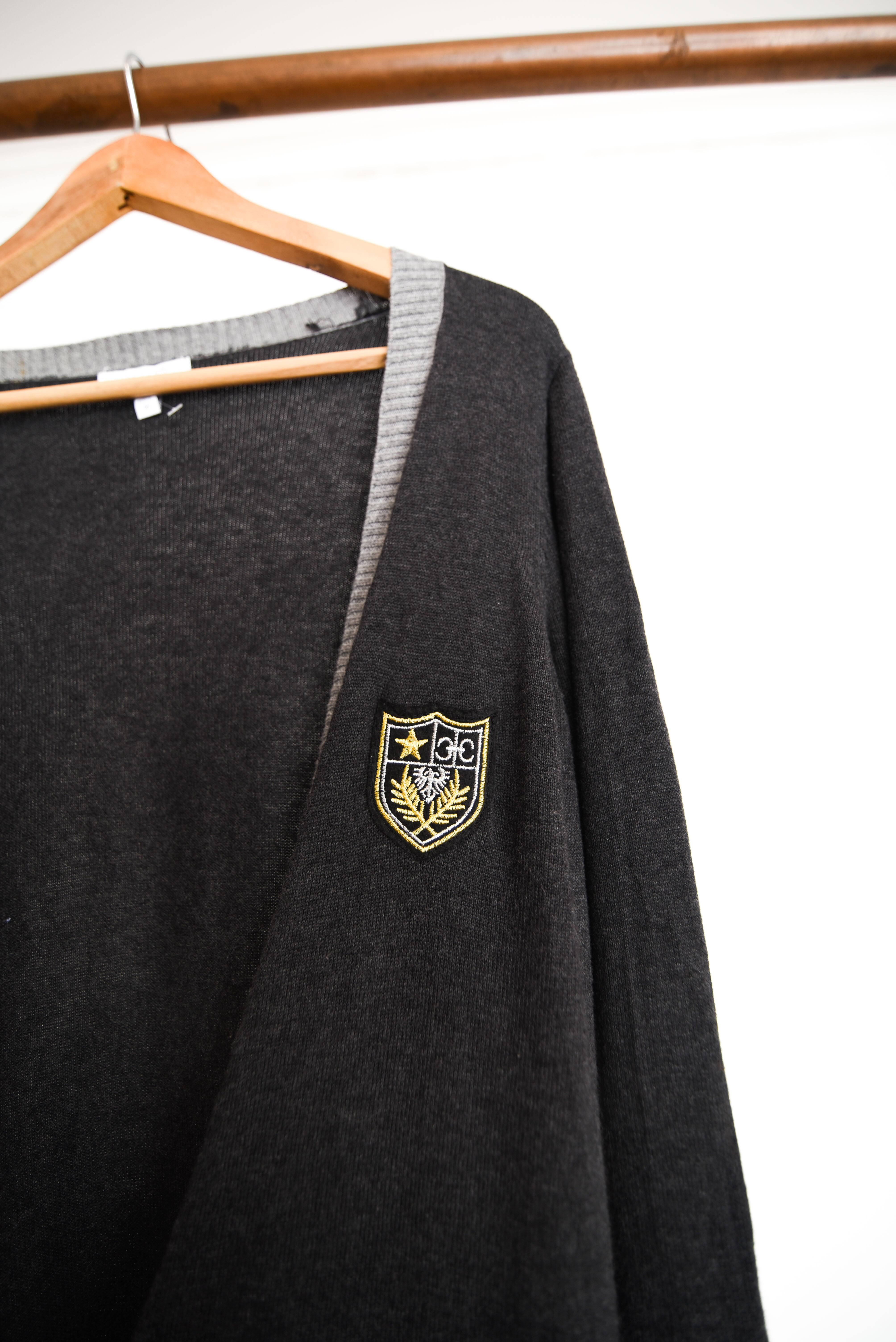 Cardigan grafito royal