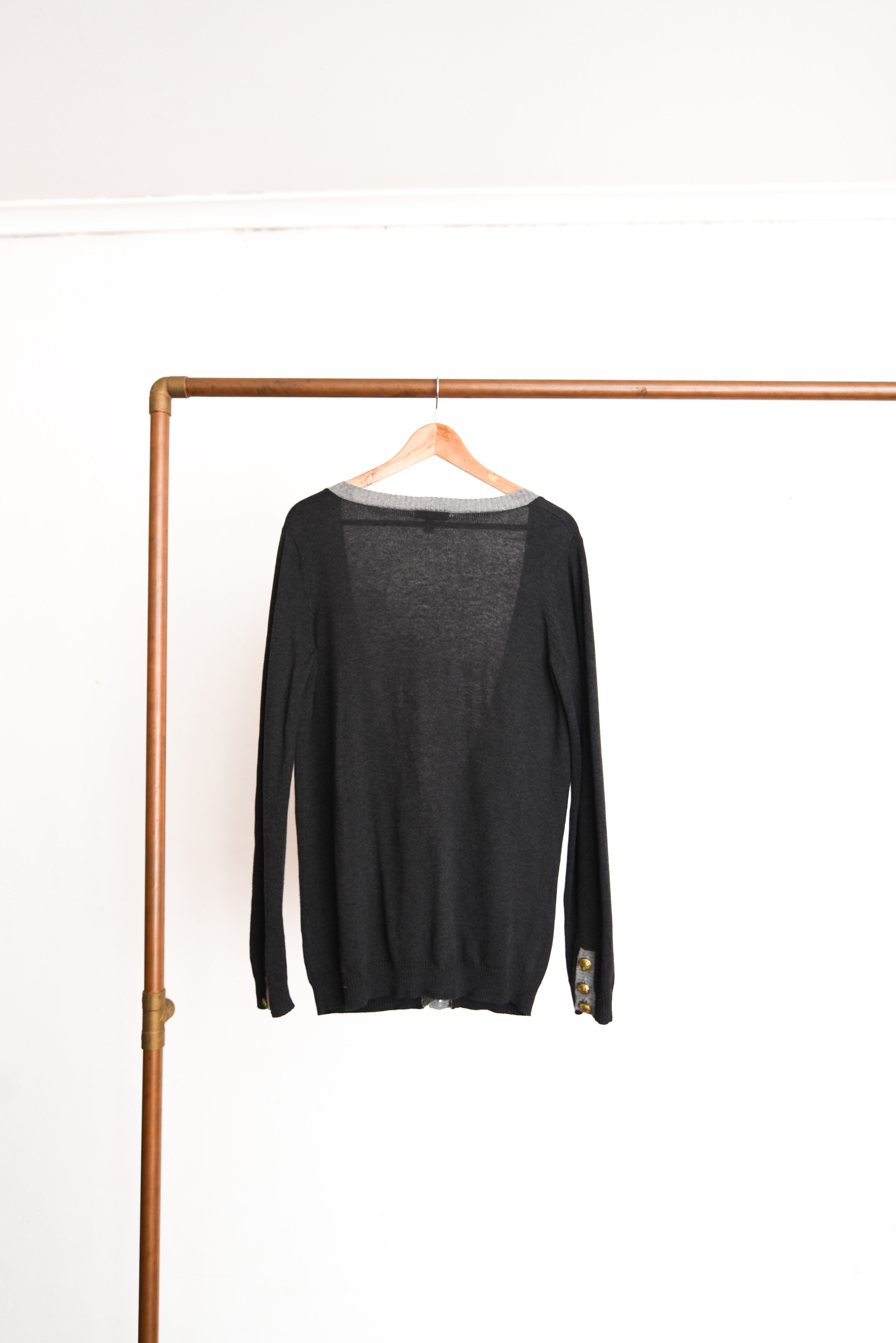 Cardigan grafito royal