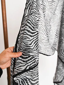 Pañuelo b&w animal print