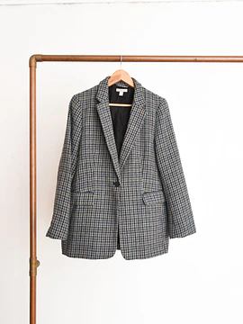 Blazer gris pata de gallo