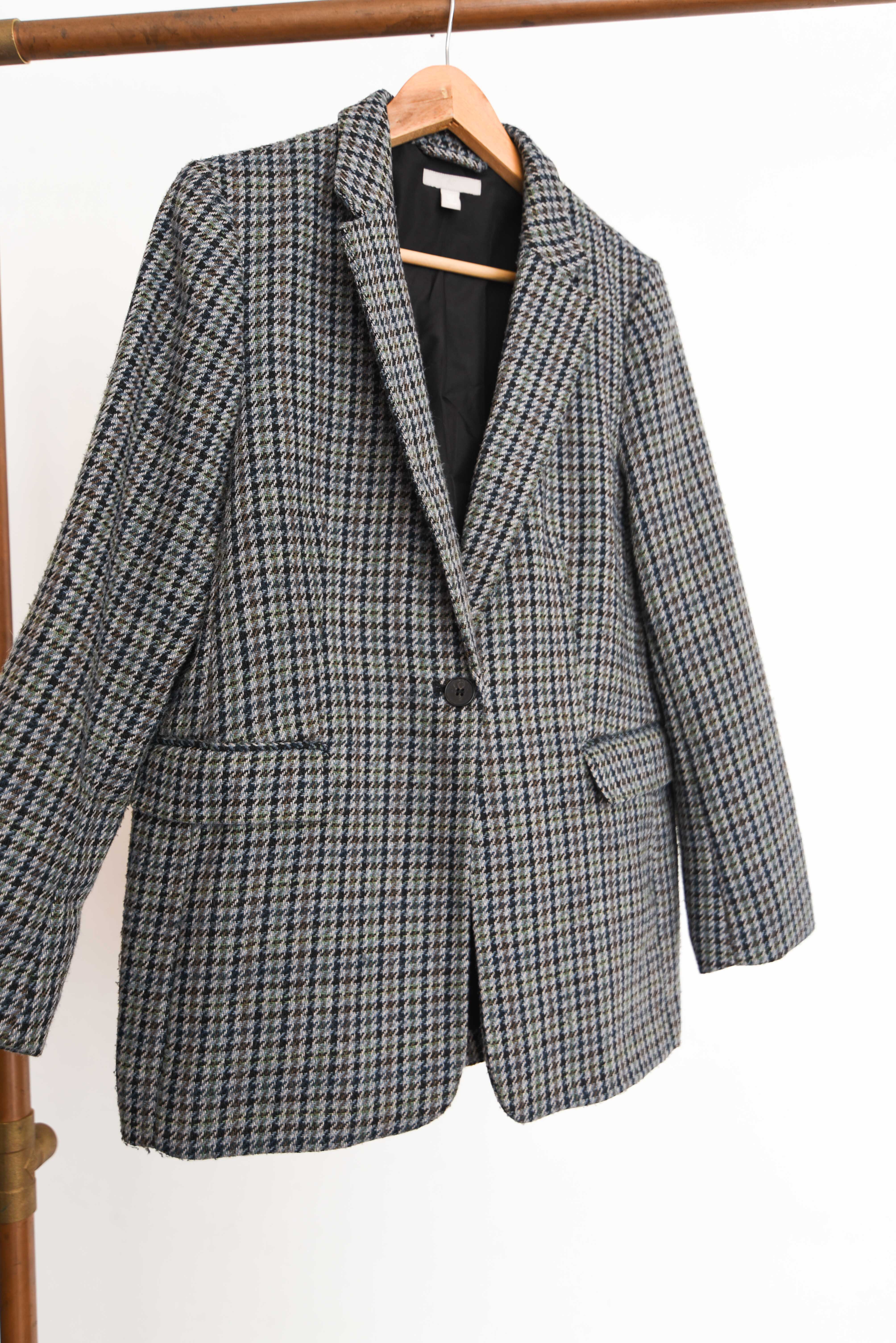 Blazer gris pata de gallo
