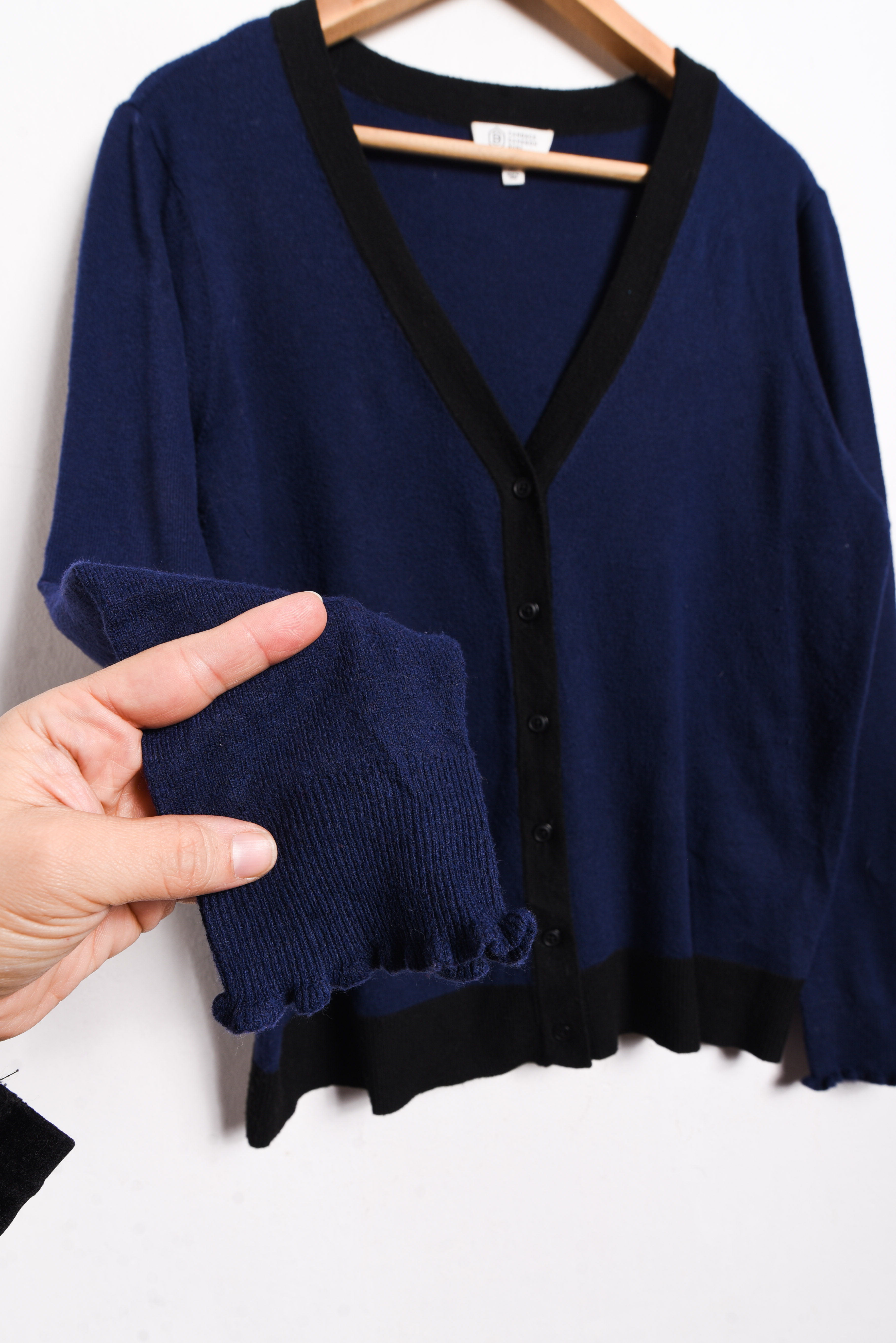 Cardigan azul marino botones