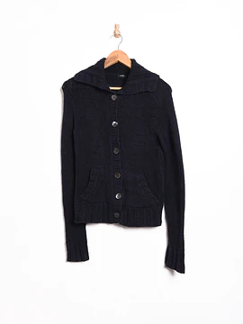 Cardigan tejido azul navy 