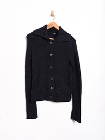 Cardigan tejido azul navy 