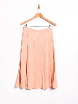 Falda vintage knitted naranjo pastel