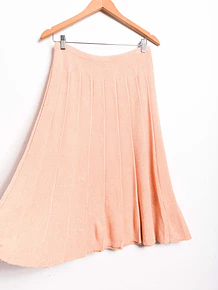Falda vintage knitted naranjo pastel