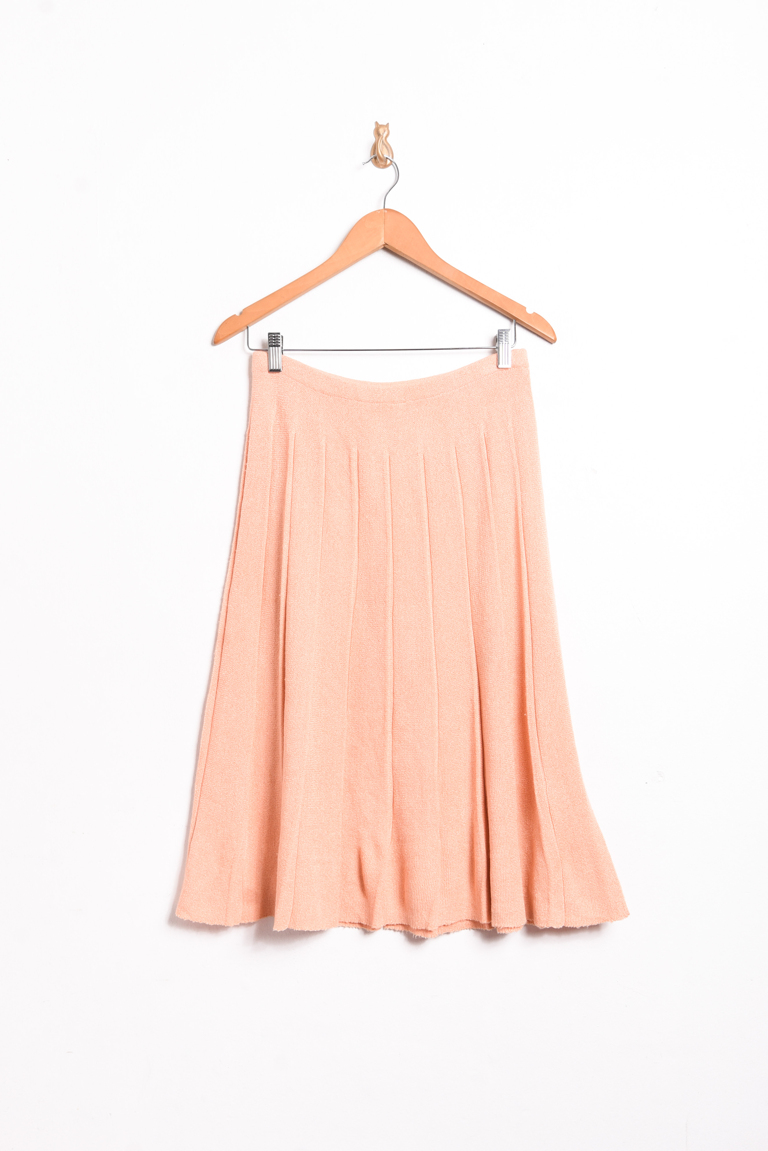 Falda vintage knitted naranjo pastel