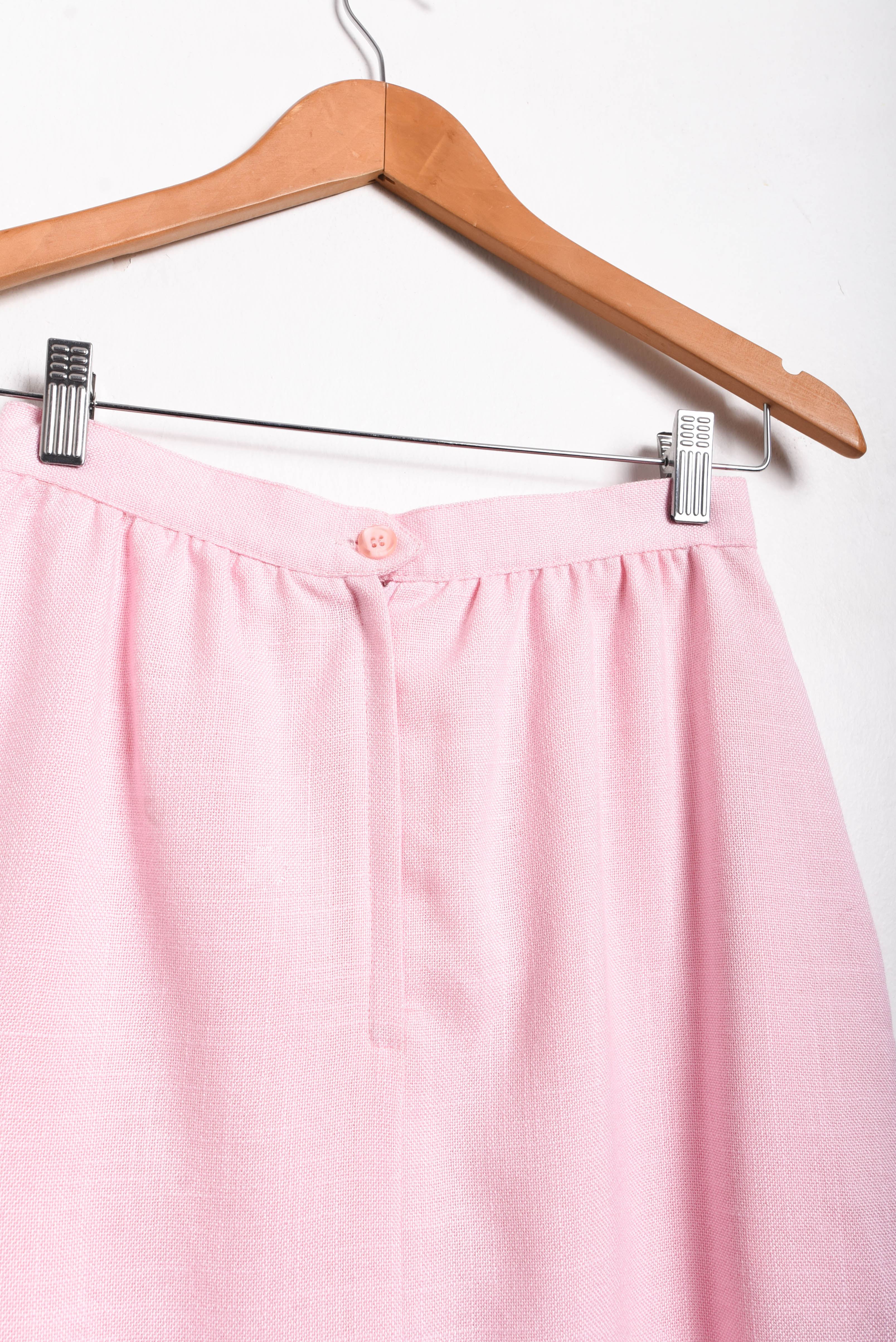 Falda midi pastel pink 80s