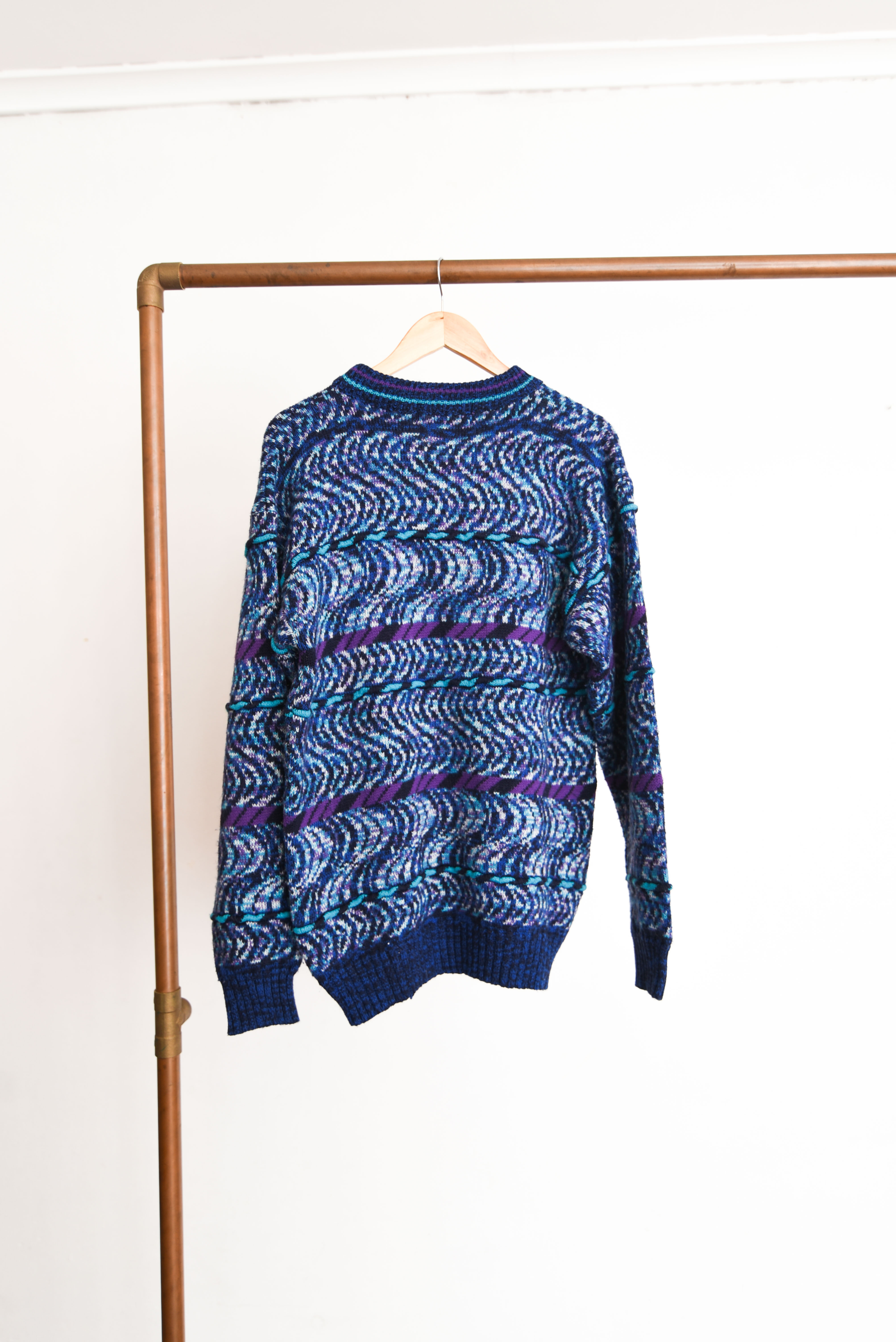 Chaleco vintage blue purple