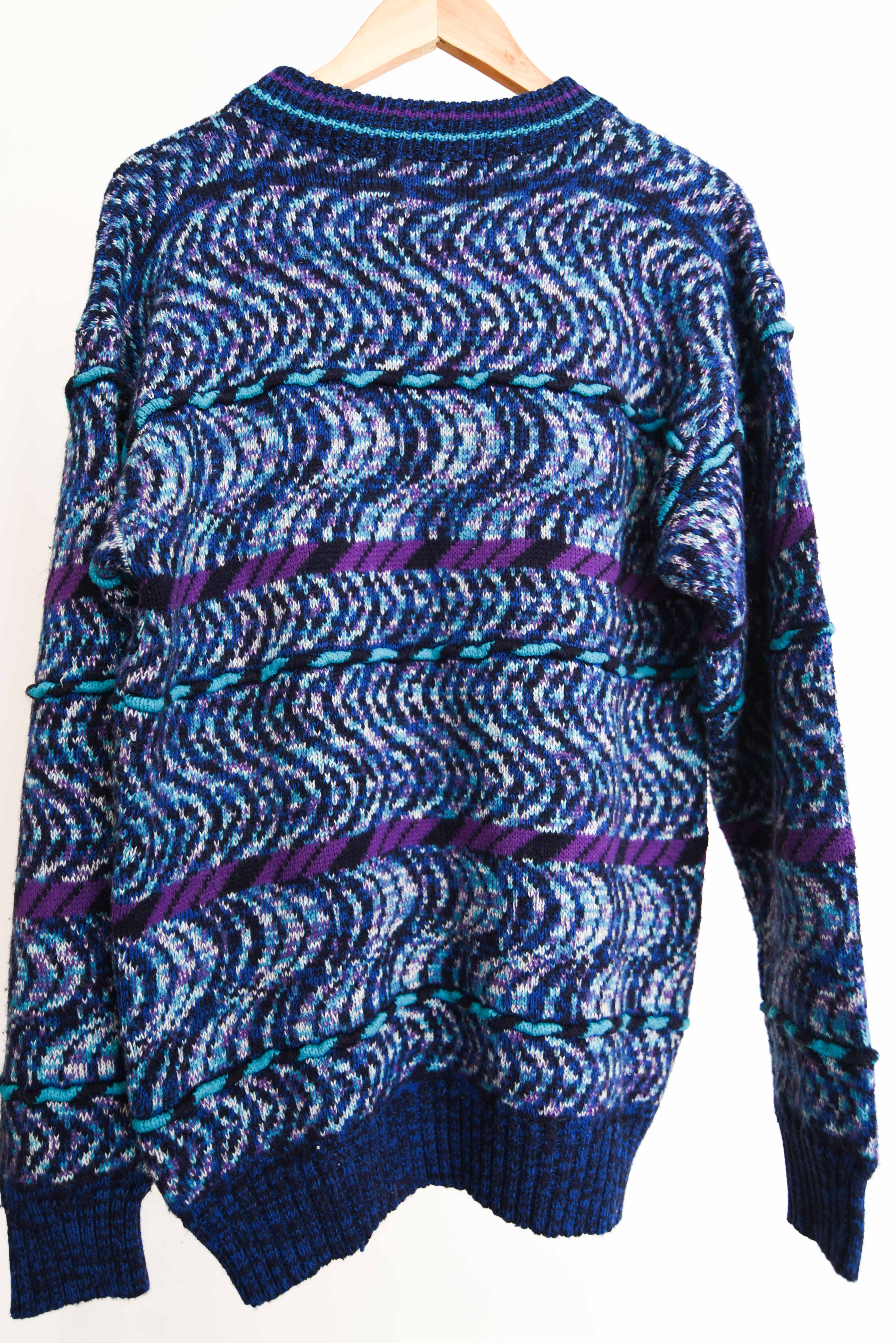 Chaleco vintage blue purple