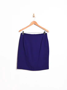 Falda morada lana vintage