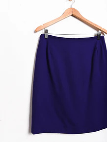 Falda morada lana vintage