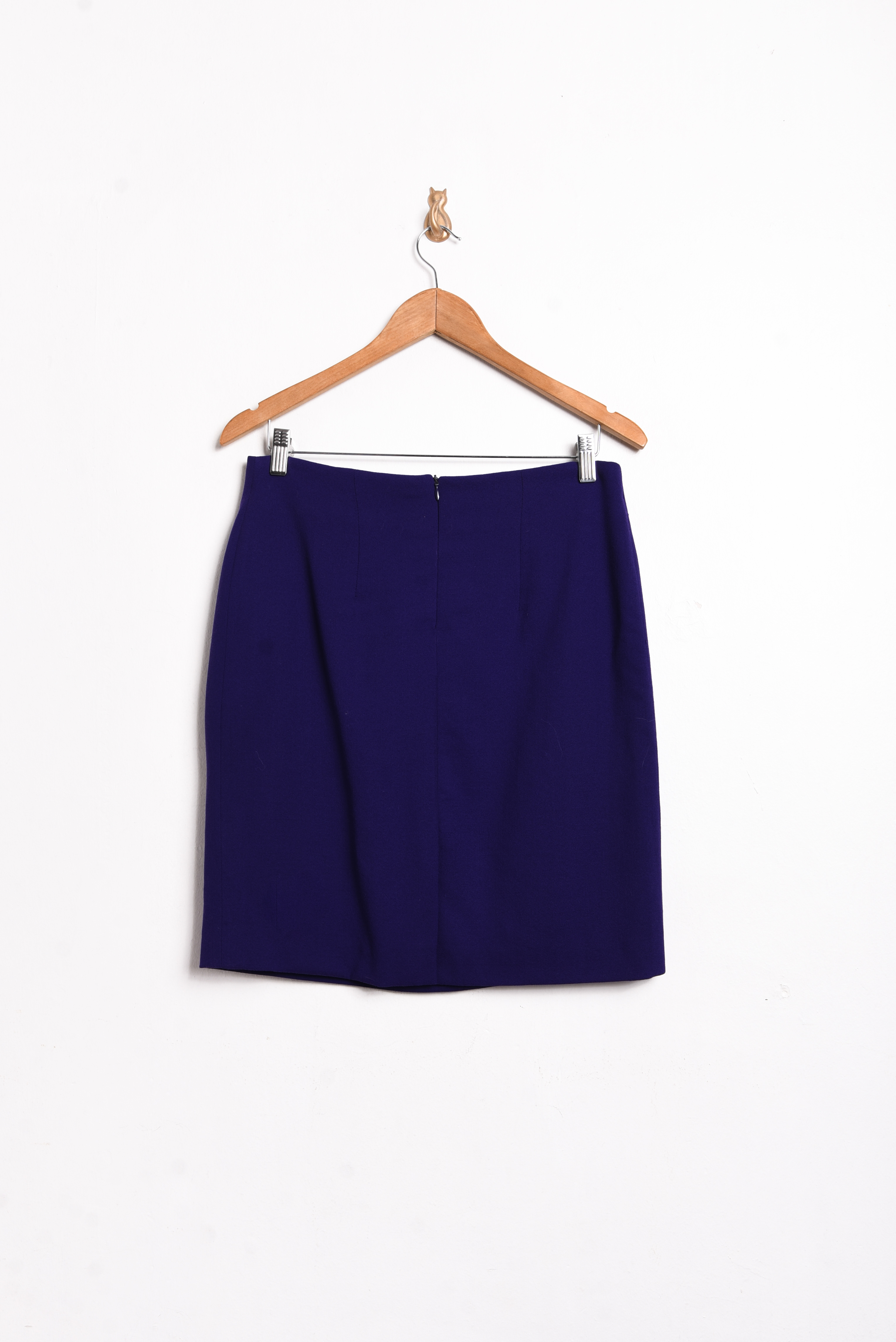Falda morada lana vintage