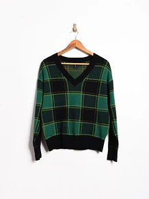 Chaleco green cuadros