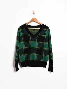 Chaleco green cuadros