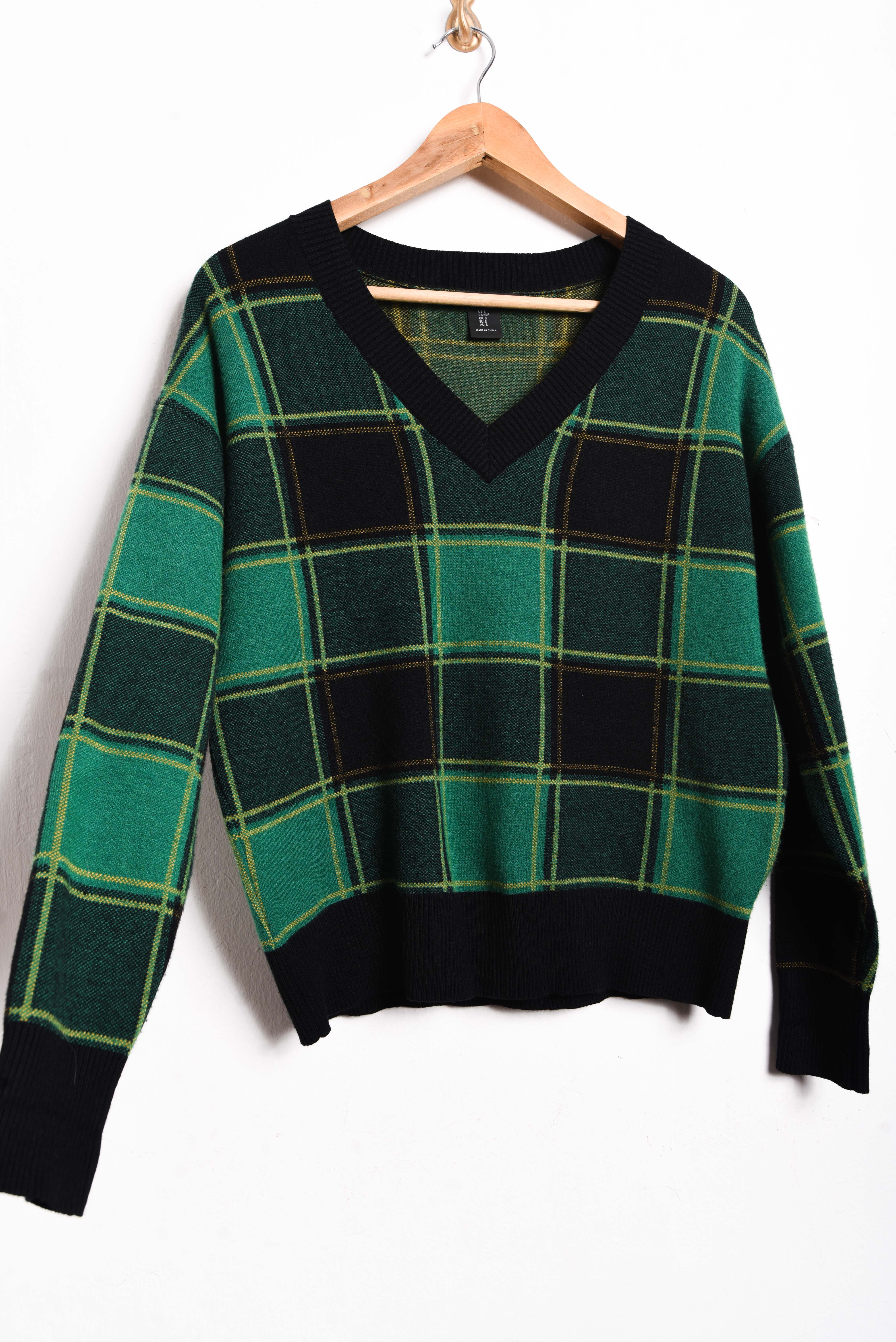 Chaleco green cuadros