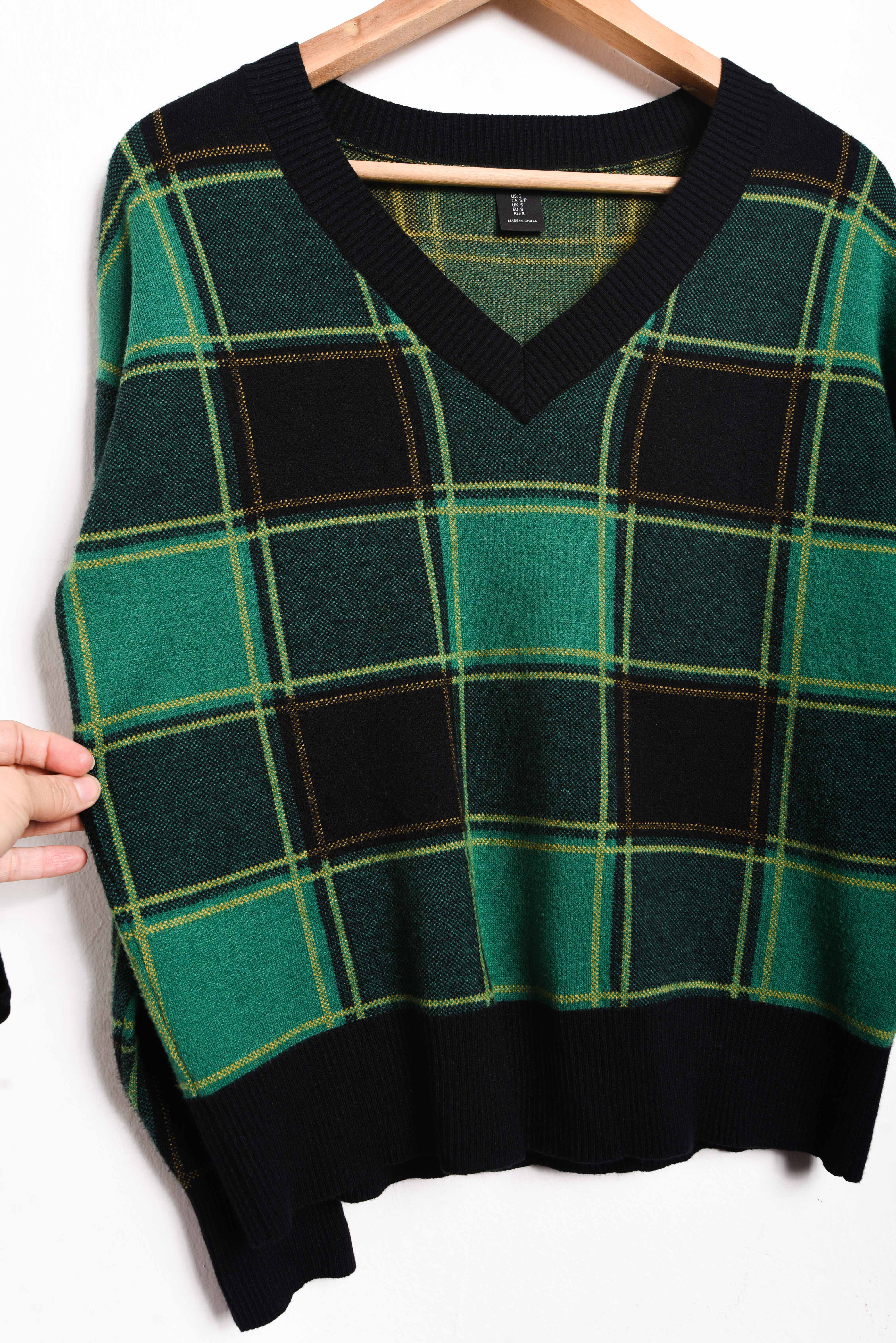 Chaleco green cuadros