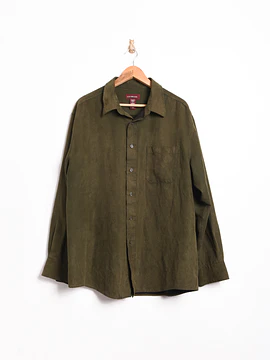 Camisa verde oliva vintage