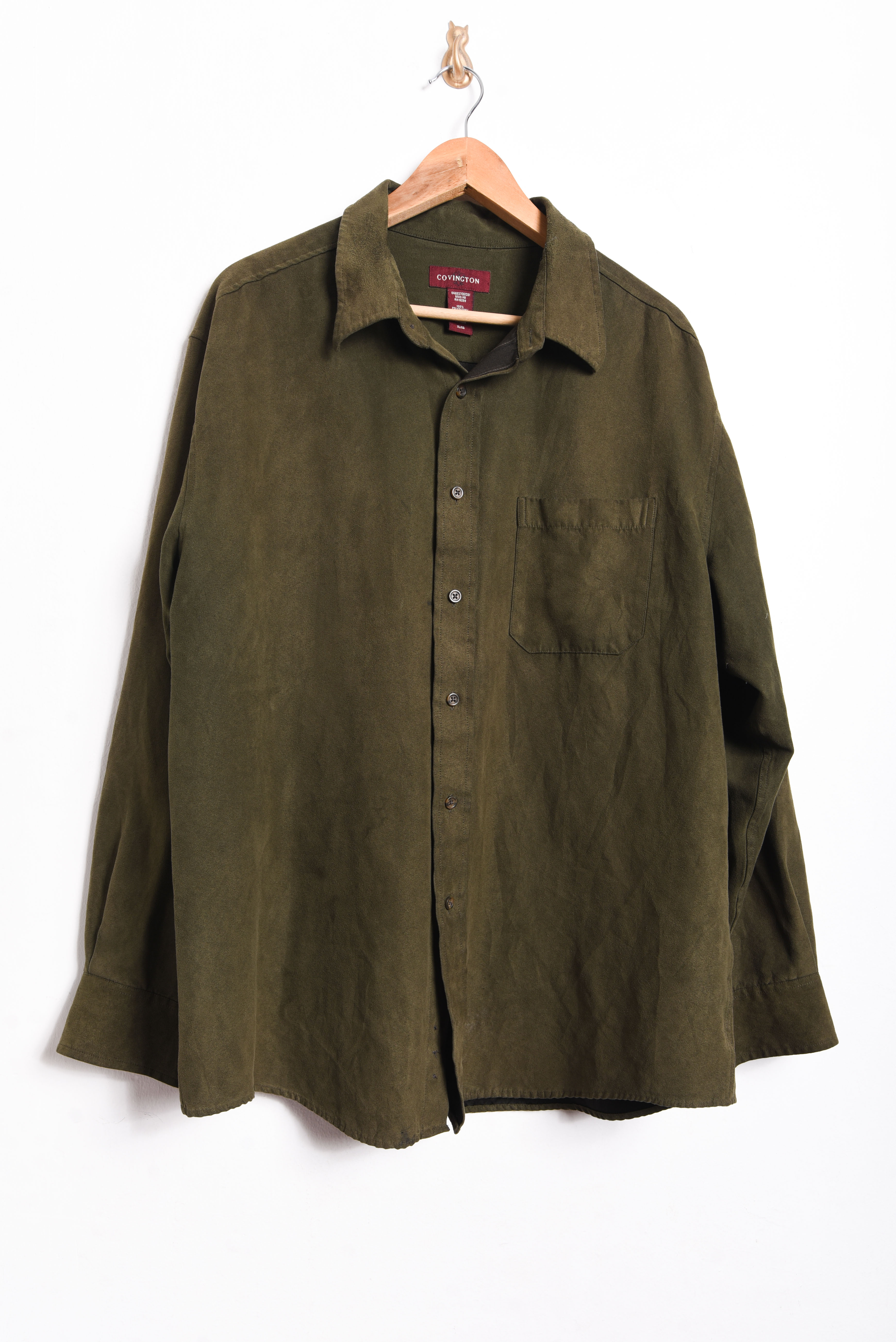 Camisa verde oliva vintage
