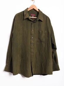 Camisa verde oliva vintage