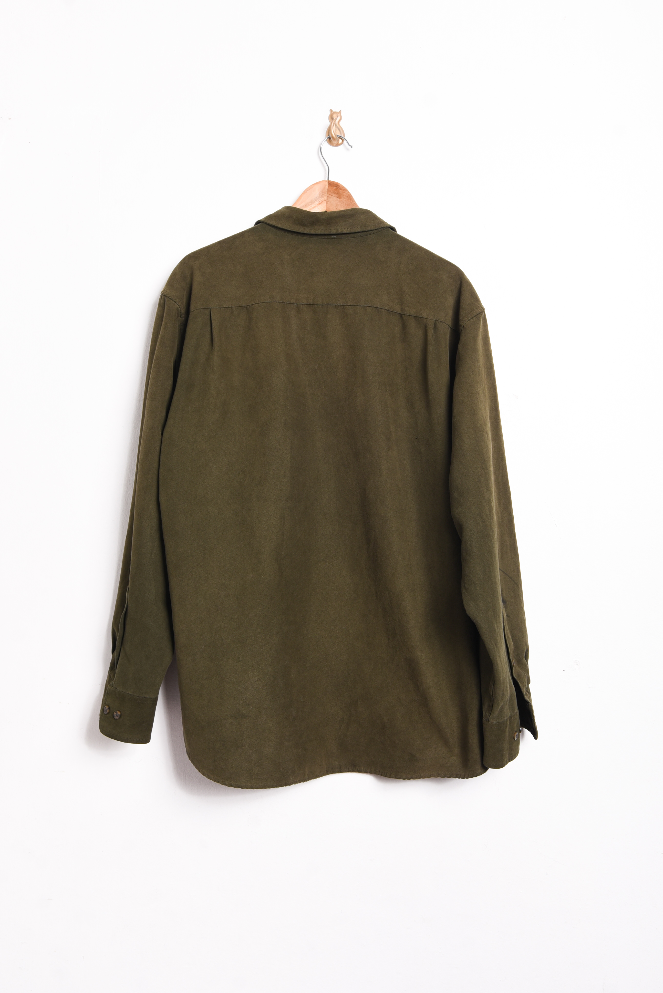 Camisa verde oliva vintage