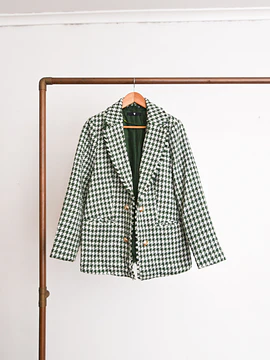 Blazer pata de gallo tweed