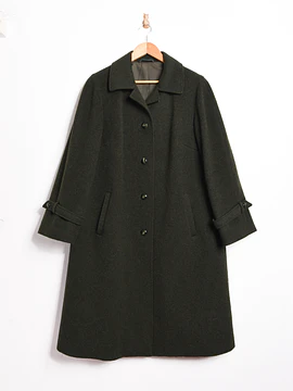 Abrigo verde vintage Loden lana austriaca