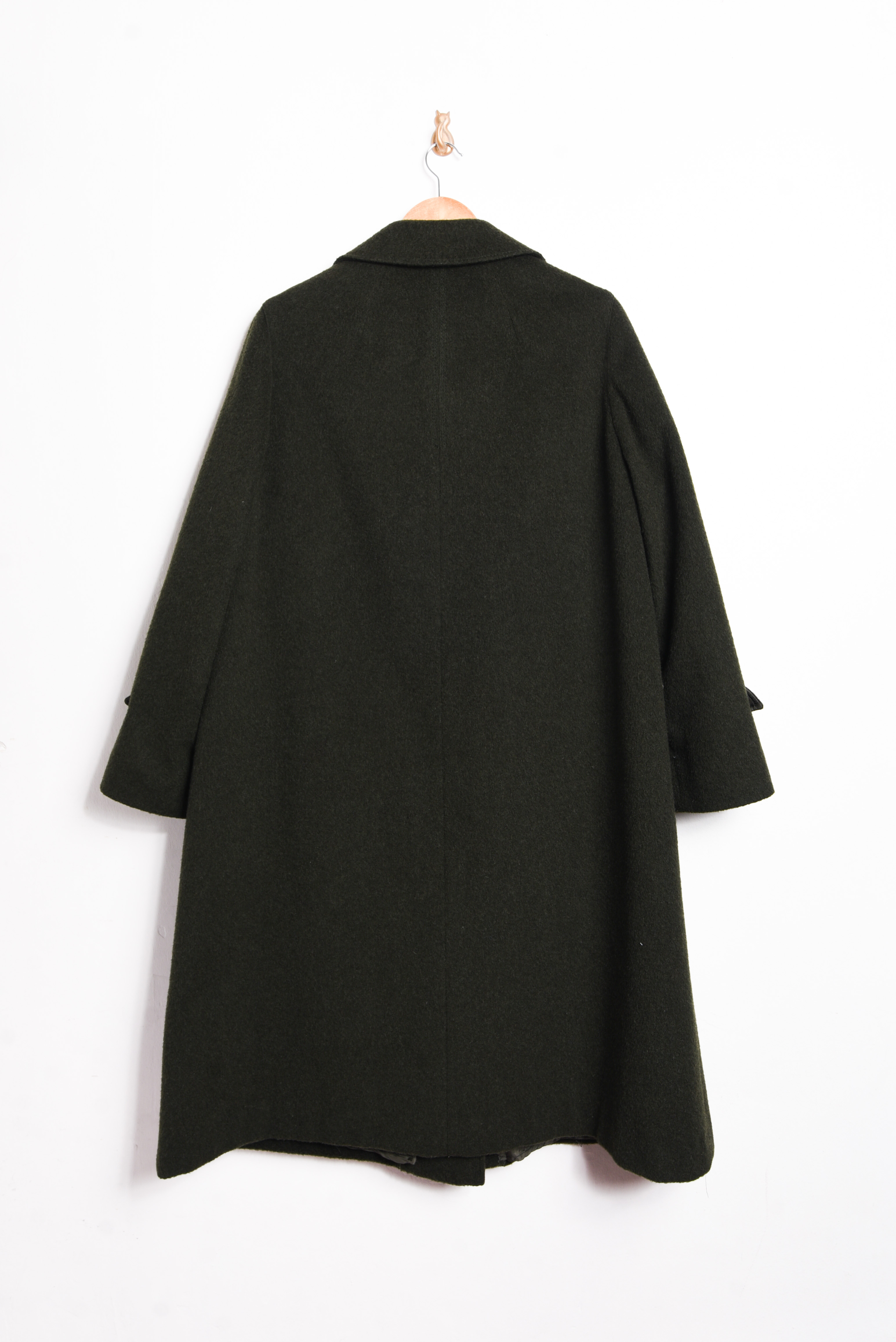 Abrigo verde vintage Loden lana austriaca