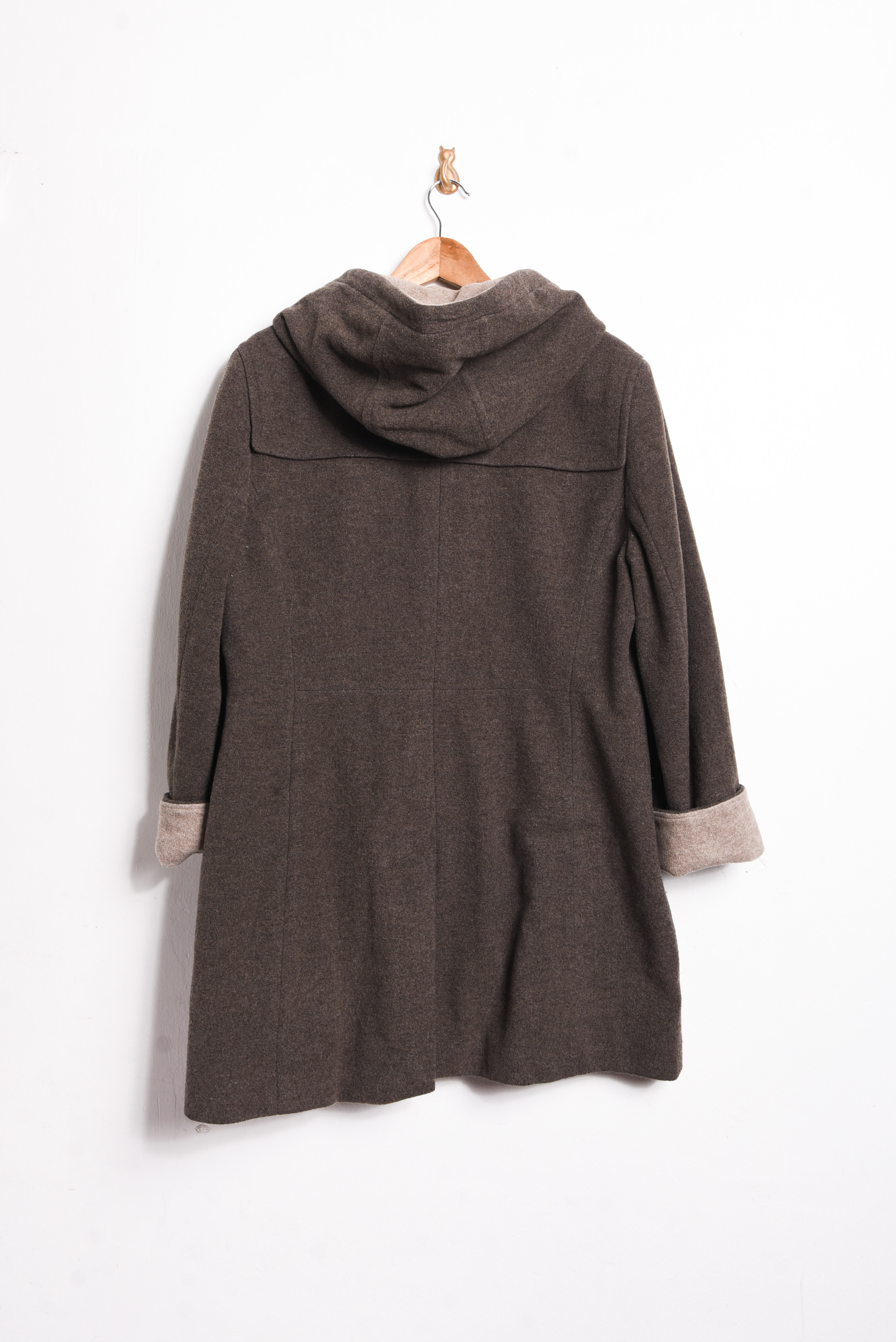 Abrigo bicolor cashmere & wool