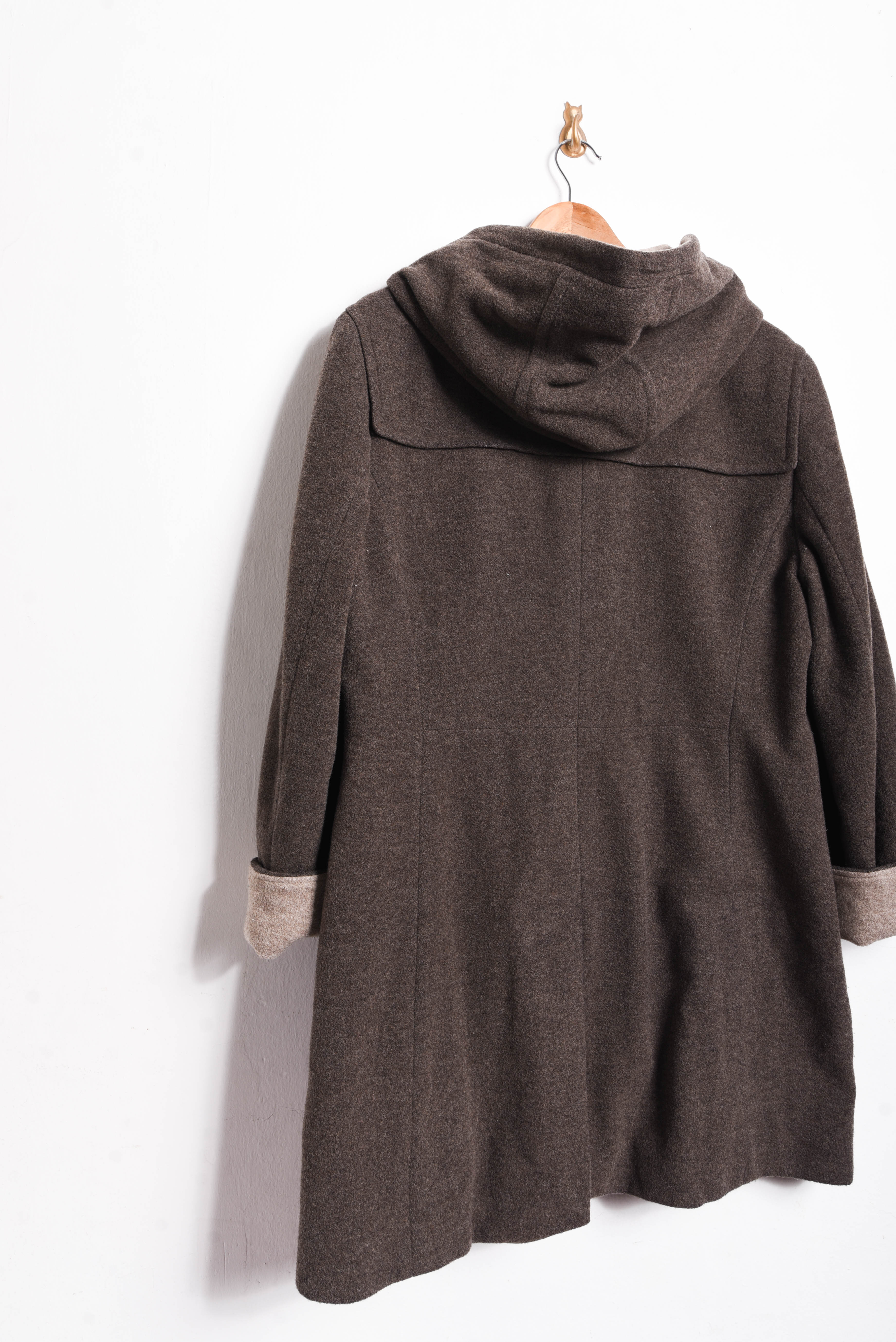 Abrigo bicolor cashmere & wool