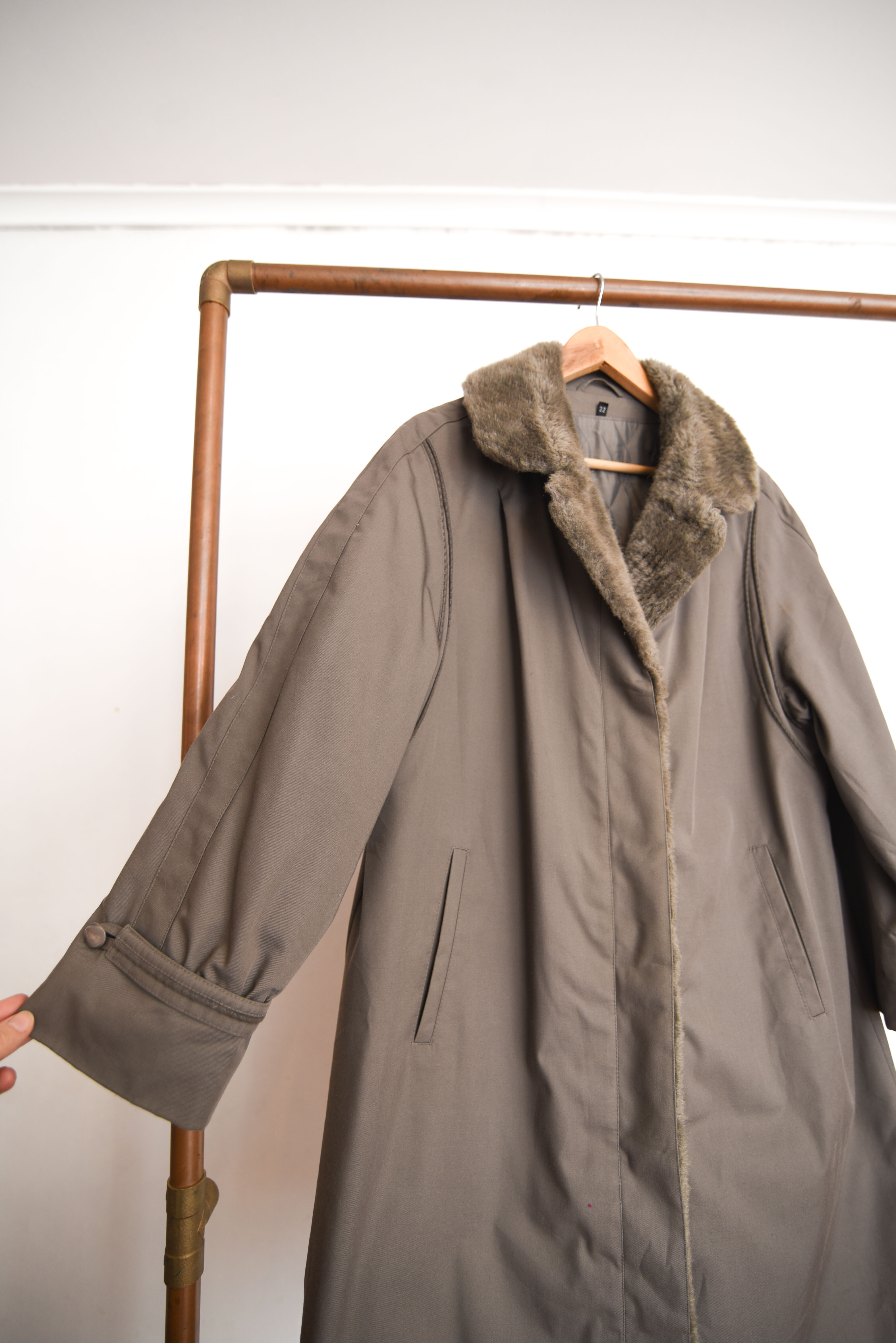 Trench café vintage alemán