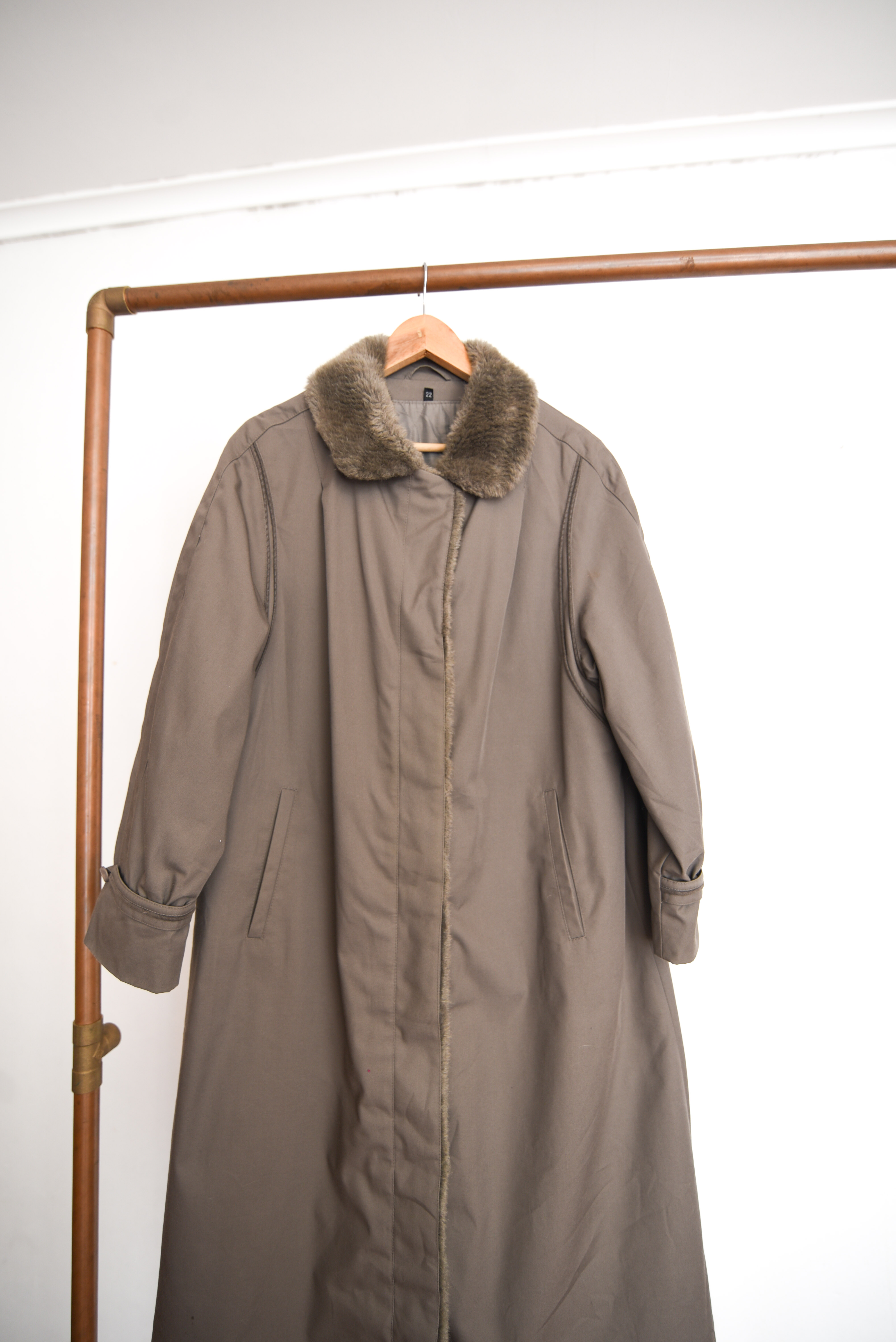 Trench café vintage alemán