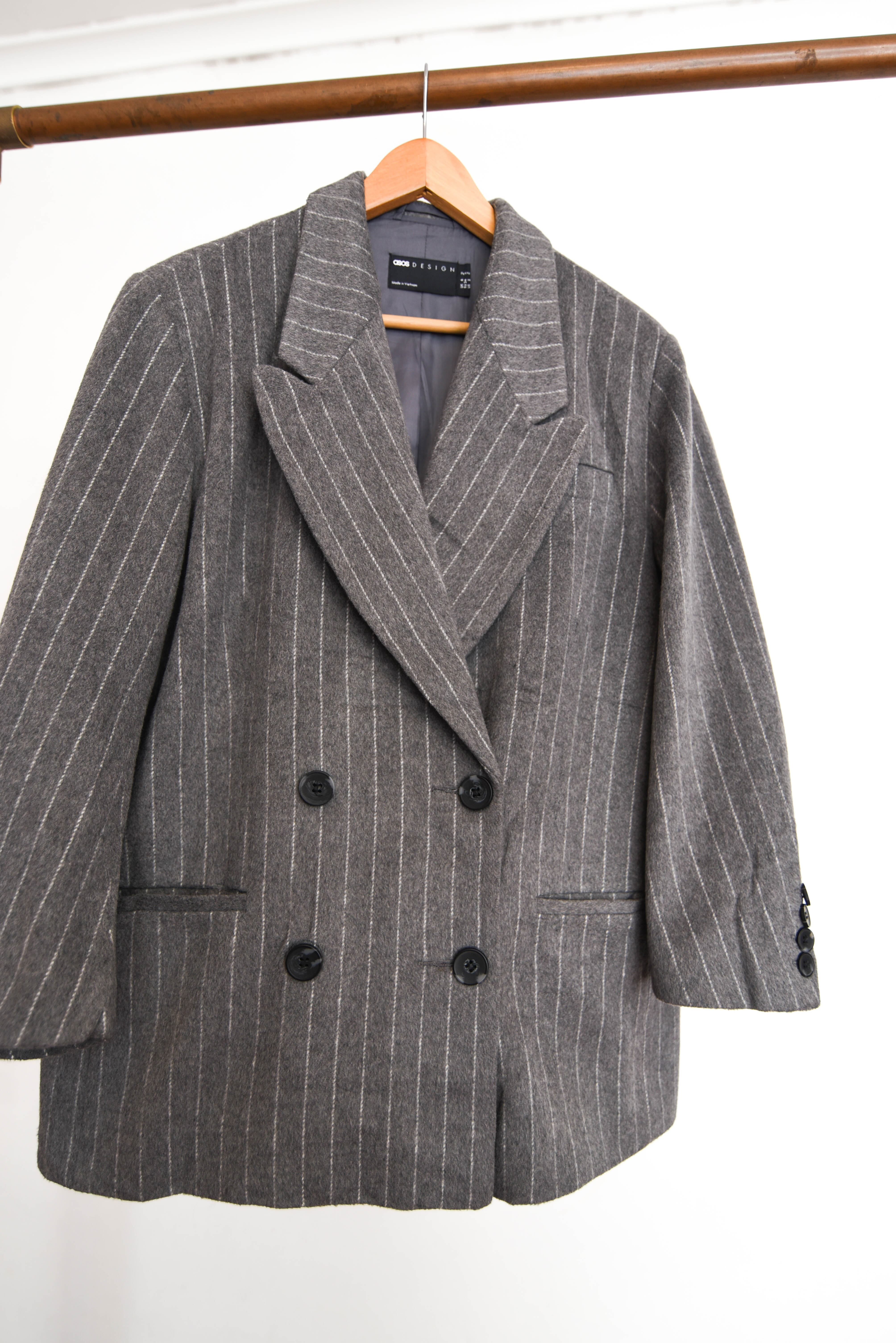 Blazer gris pinstripe 