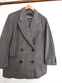 Blazer gris pinstripe 