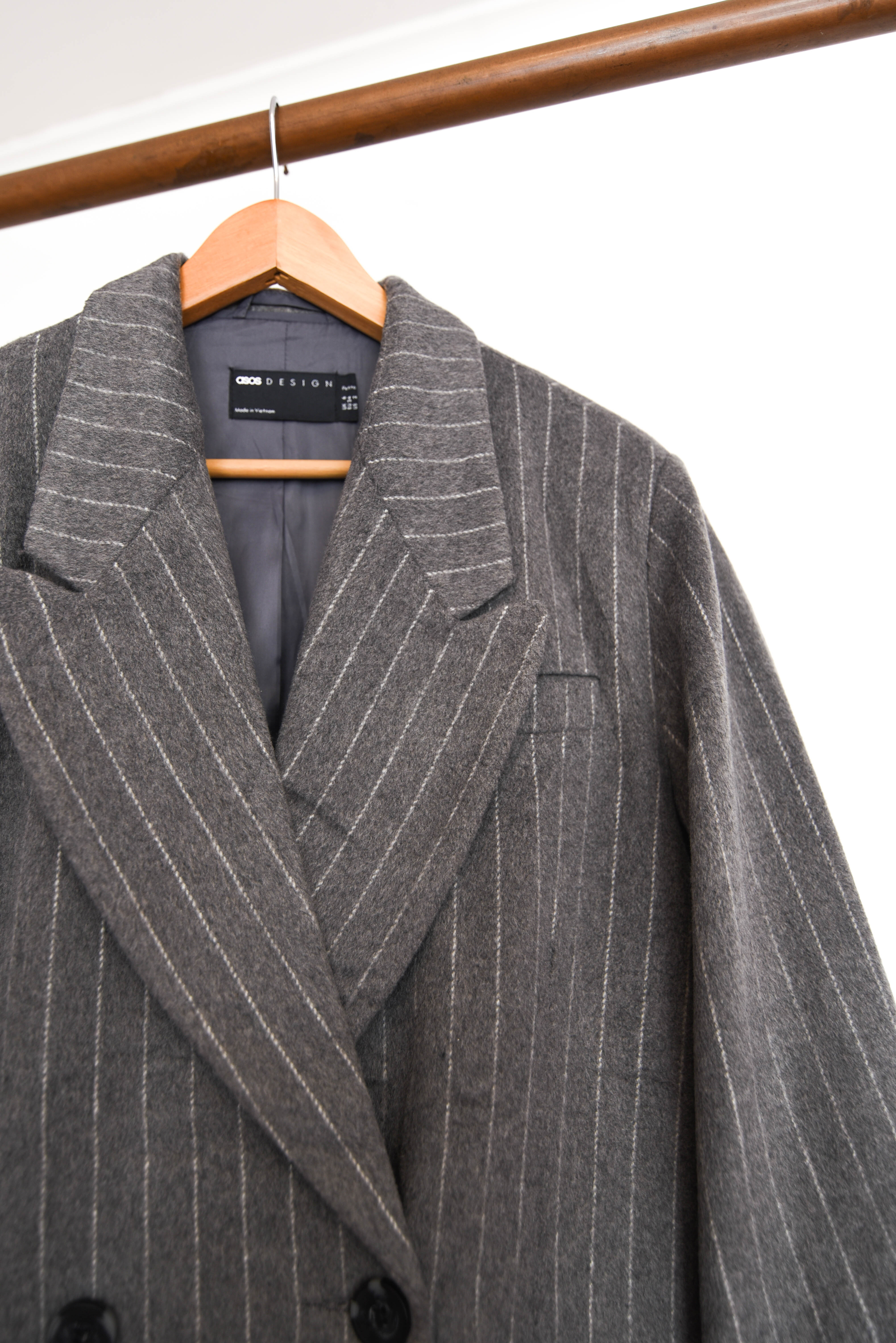 Blazer gris pinstripe 