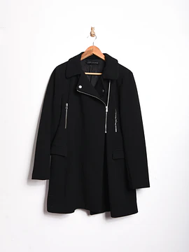 Chaqueta negra biker zipper