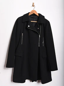 Chaqueta negra biker zipper