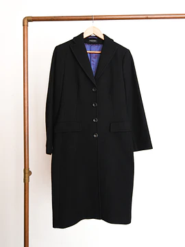 Abrigo negro Berlin wool
