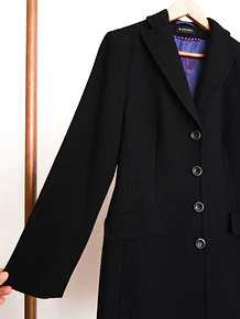 Abrigo negro Berlin wool