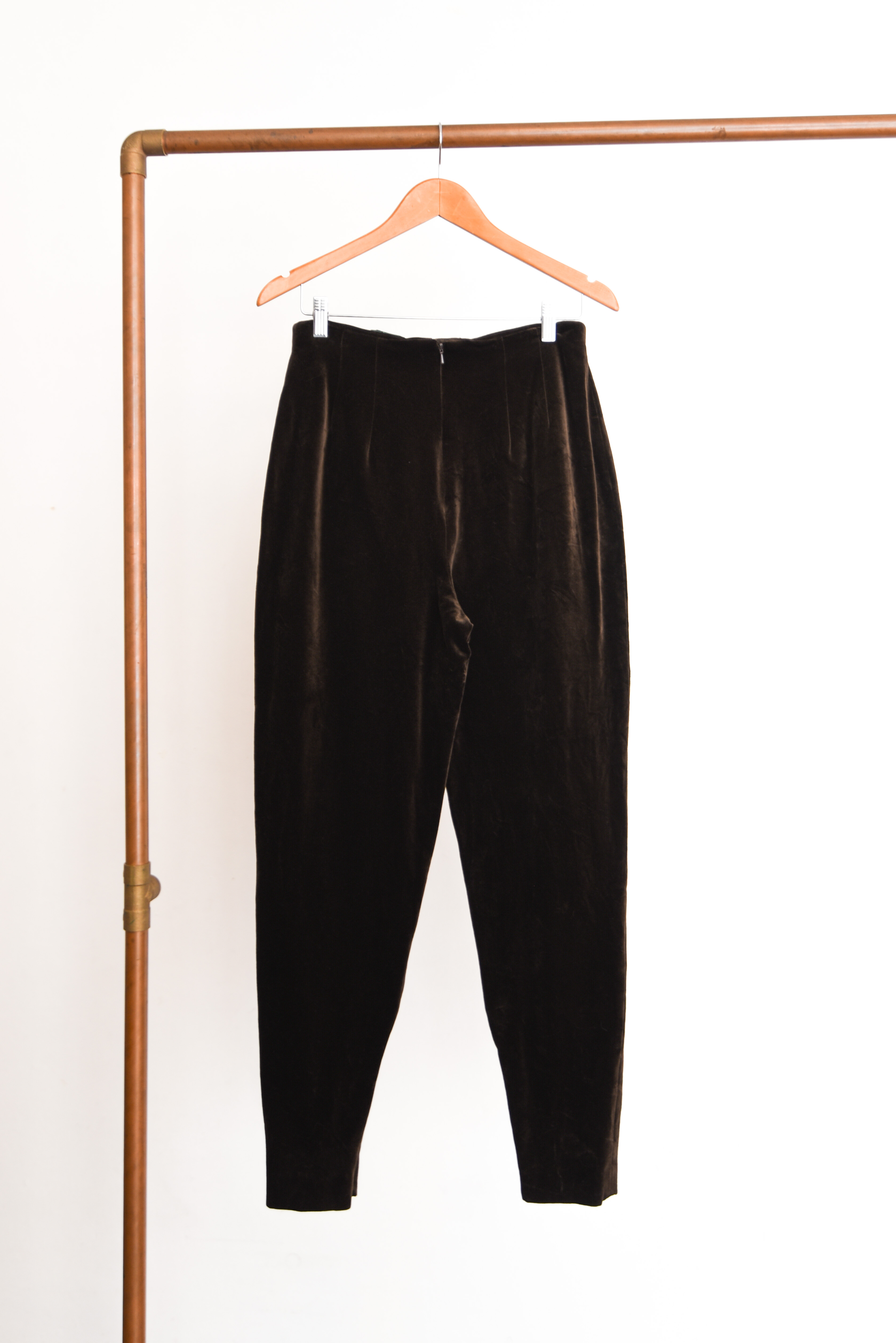 Pantalón café velvet 90s