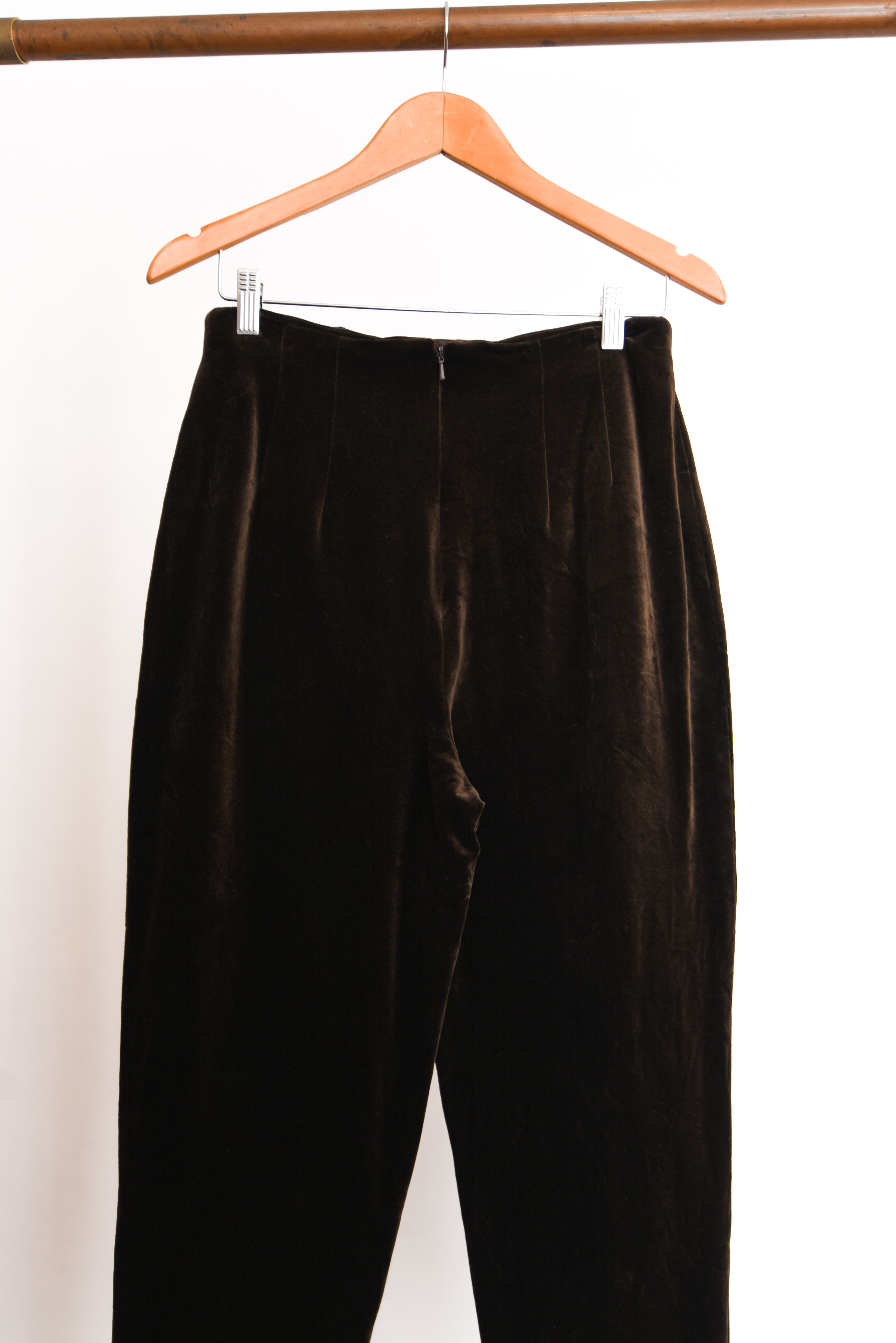 Pantalón café velvet 90s