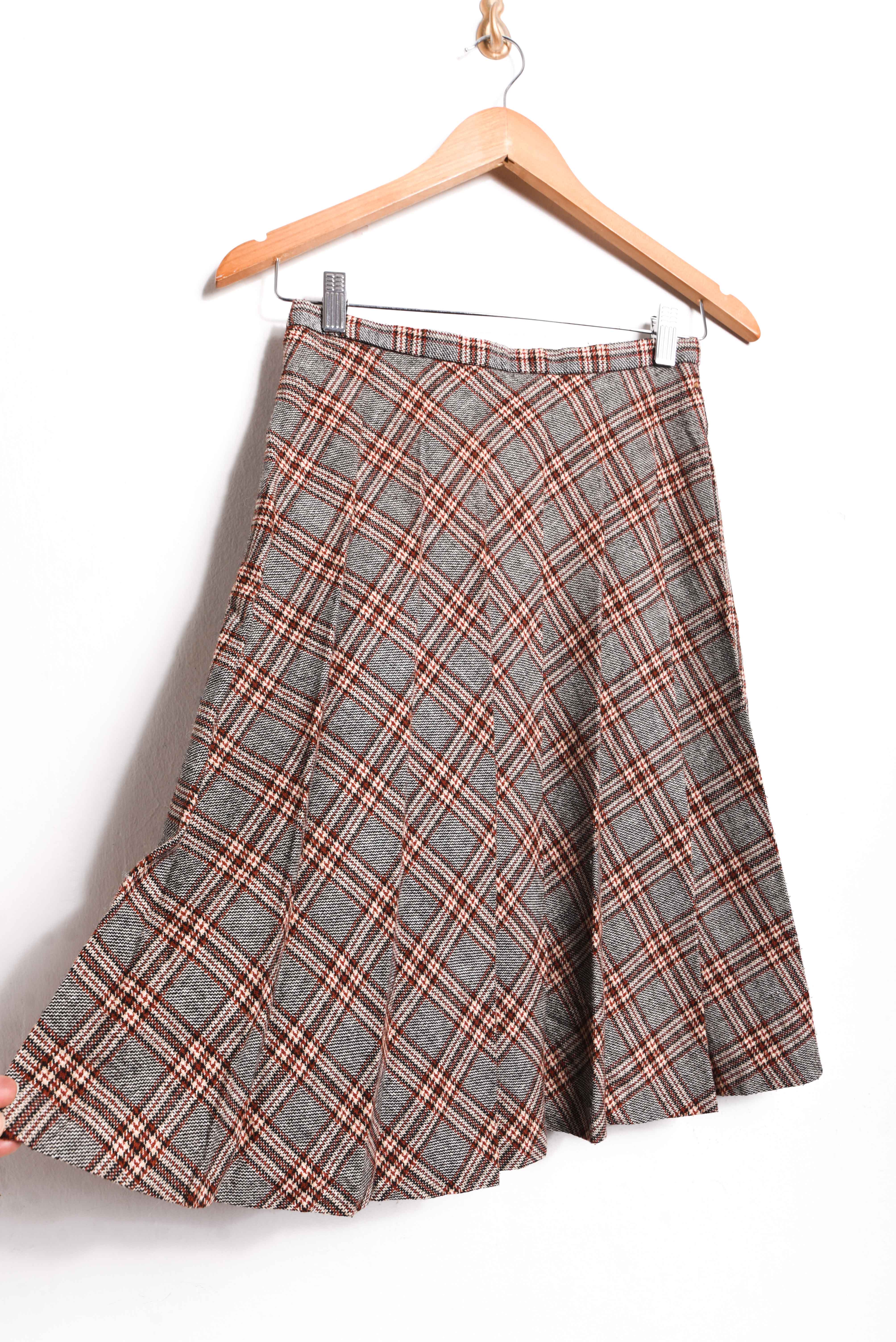 Falda tartán tablas 1960s