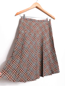 Falda tartán tablas 1960s