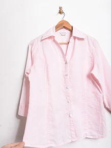 Blusa rosa pastel botones