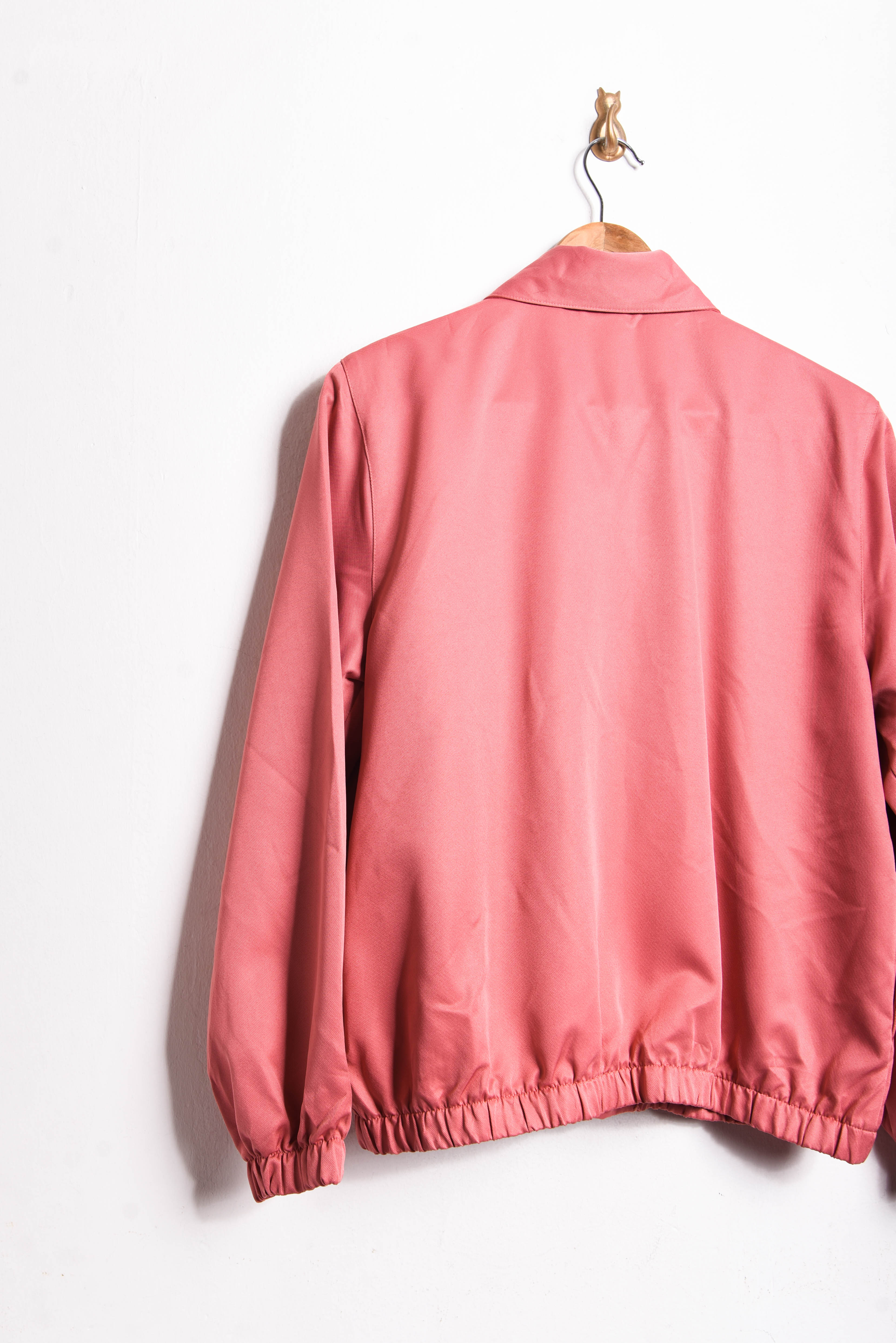 Bomber jacket pink bordada vintage