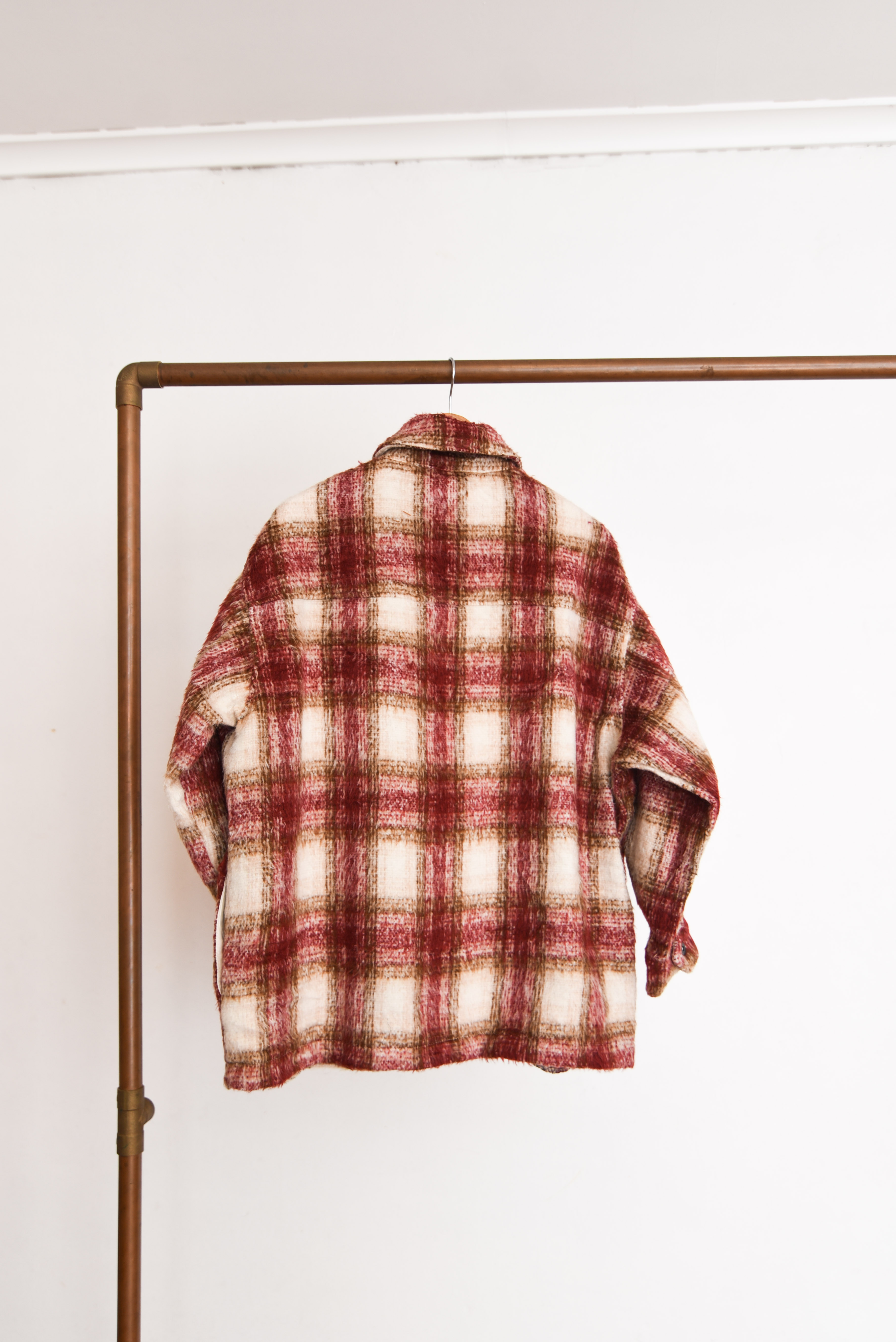 Chaqueta tartán coral