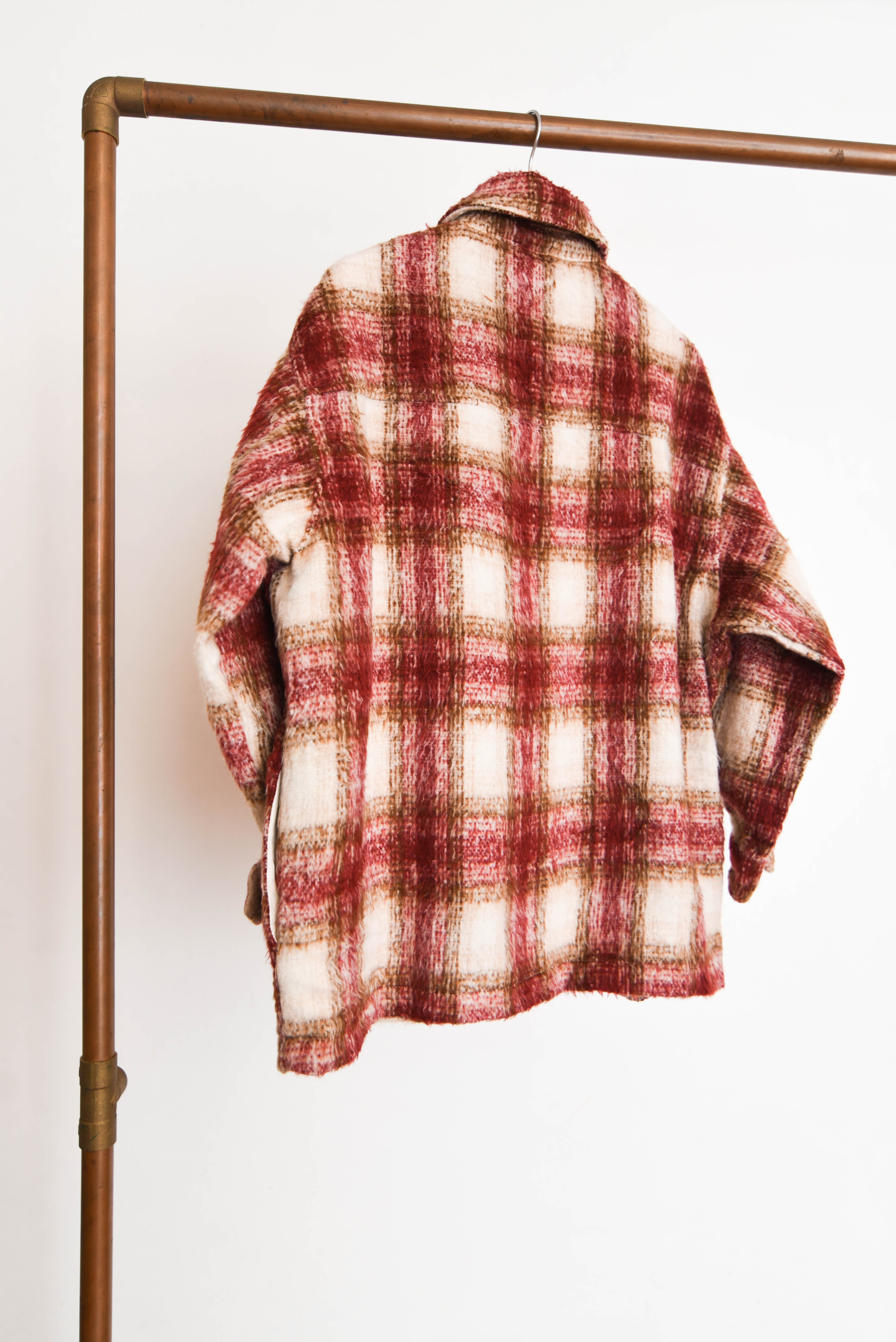 Chaqueta tartán coral