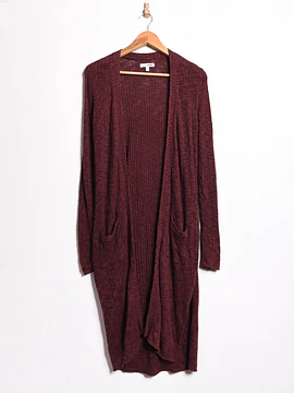Cardigan tapado burdeo 