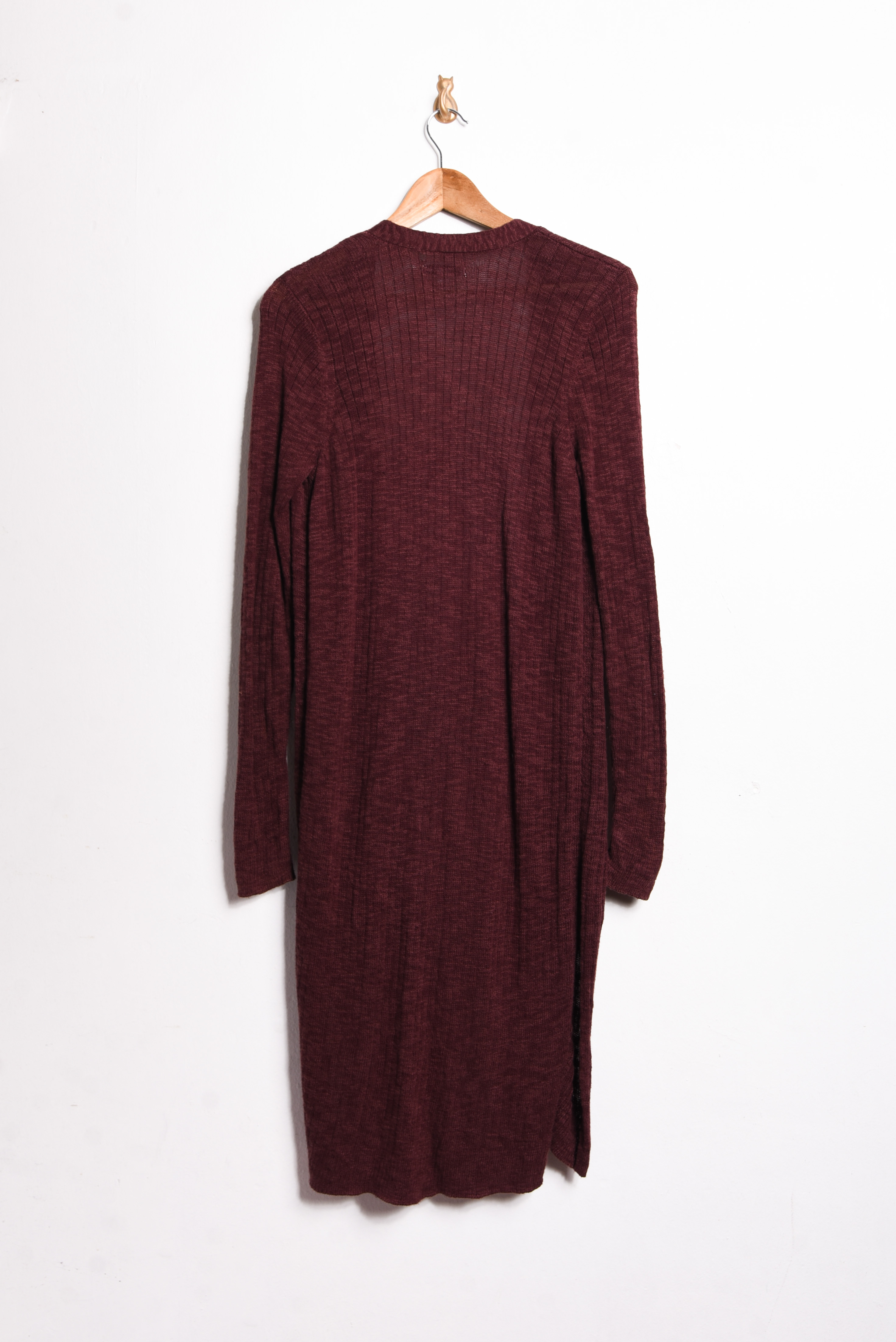 Cardigan tapado burdeo 